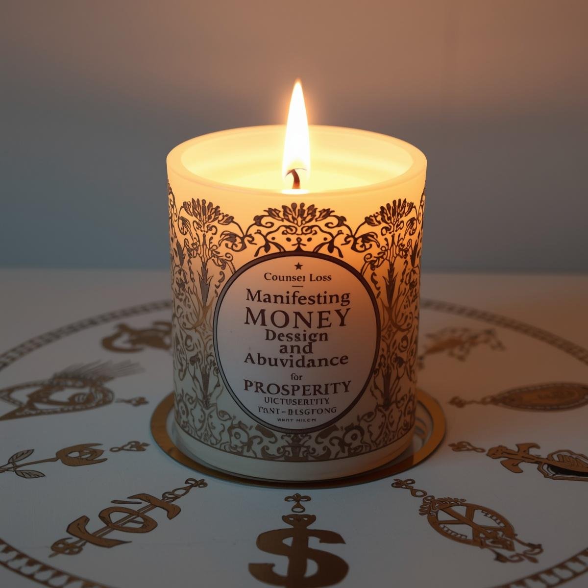 bougie manifestation argent et abondance